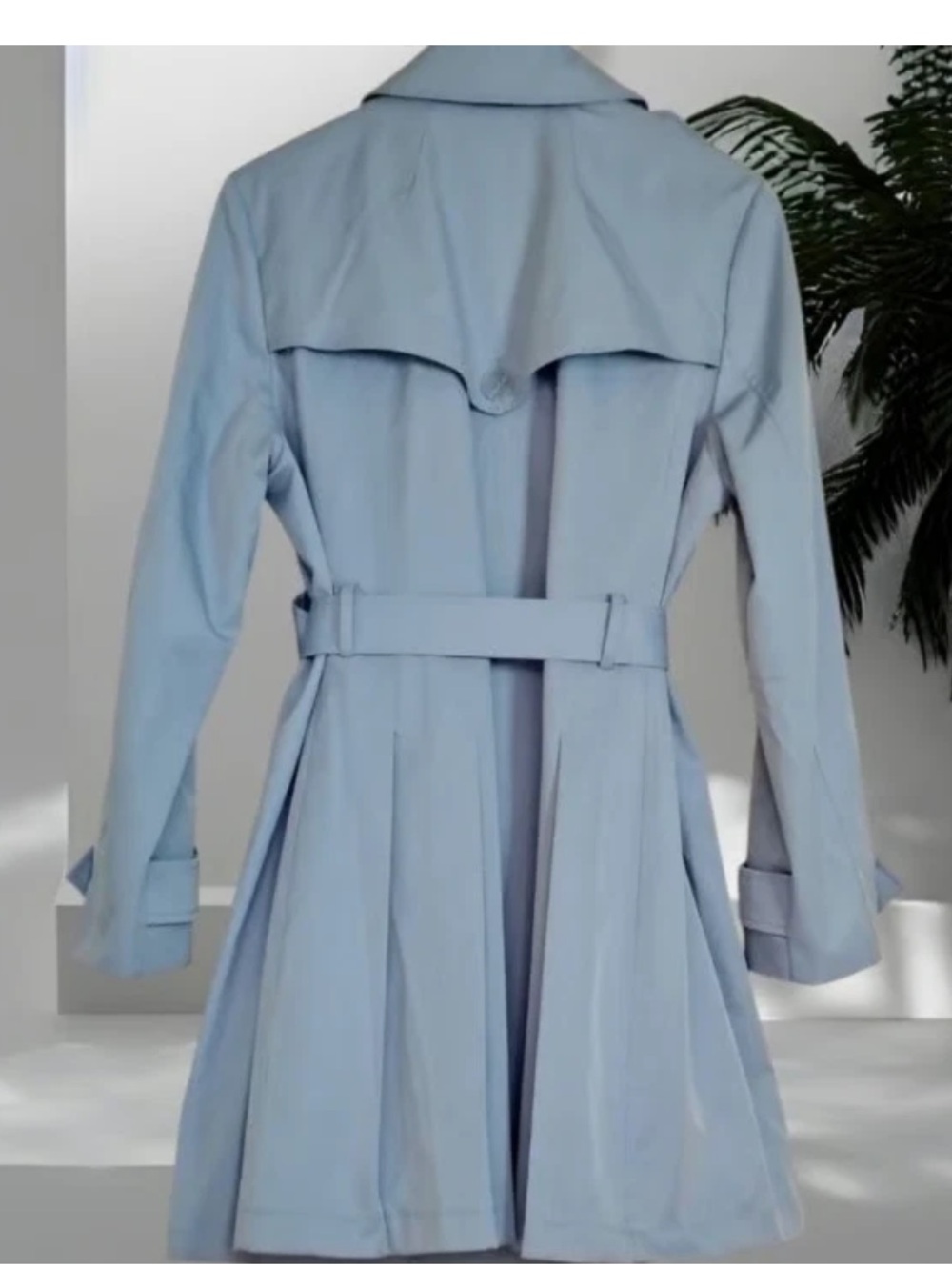 Kate Spade Pleat Back Trench Coat - Picture 2 of 11